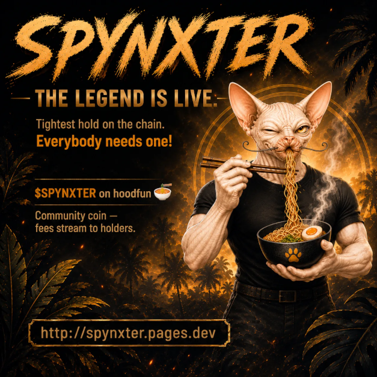 SPYNXTER — The Legend Is Live promo card